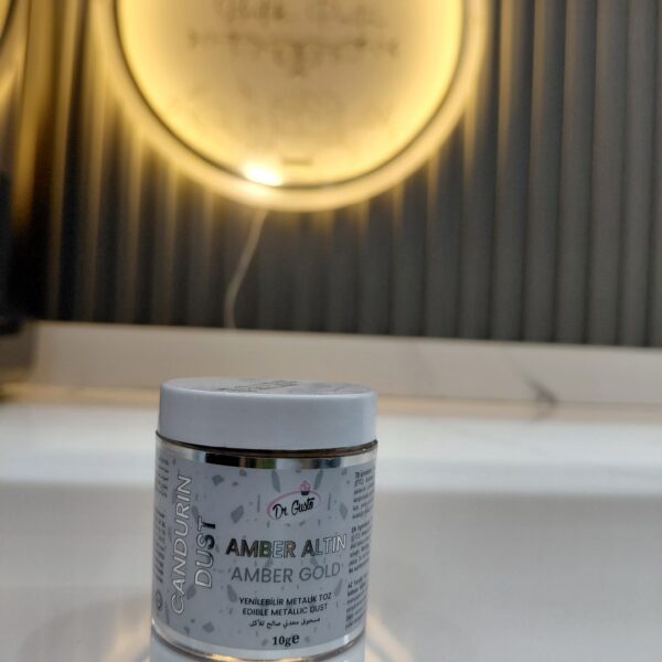 Dr Gusto yenilebilir metalik toz(amber gold)