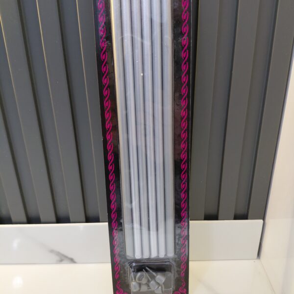 Gümüş 20 cm mum